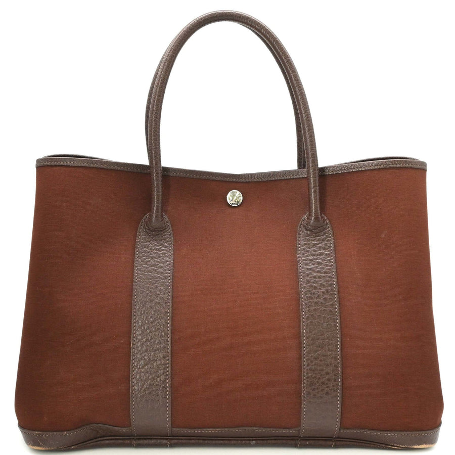 Hermes Garden Party Tote Toile And