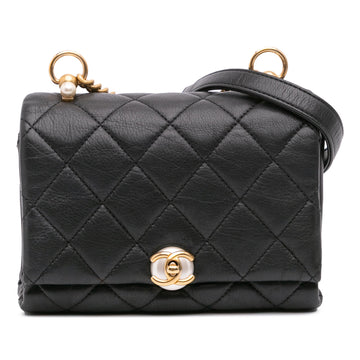 Chanel Pearl Cc Accordion Flap Bag