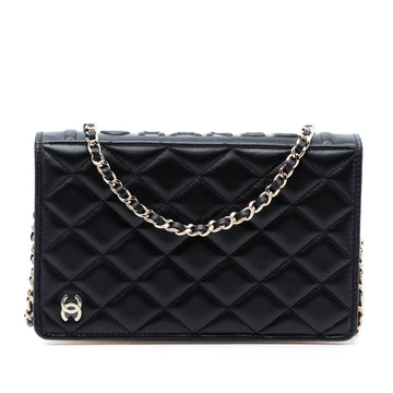 Chanel Book Wallet On Chain Quilted