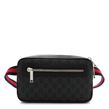 Gucci Soft Gg Supreme Web Belt Bag Black