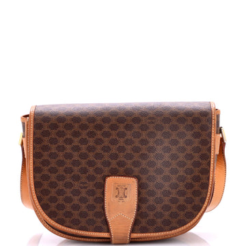 Celine Vintage Saddle Flap Shoulder Bag