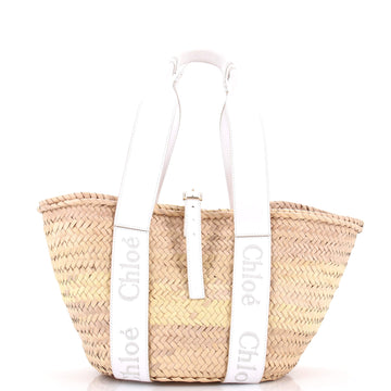 Chloe Sense Basket Tote Raffia With