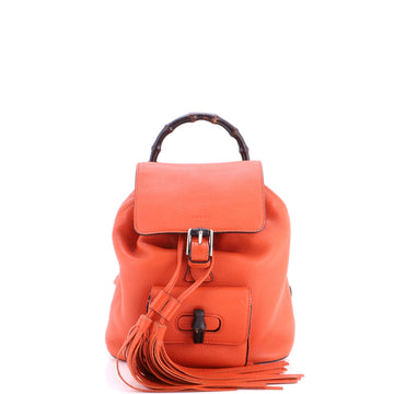 Gucci Bamboo Tassel Backpack Leather