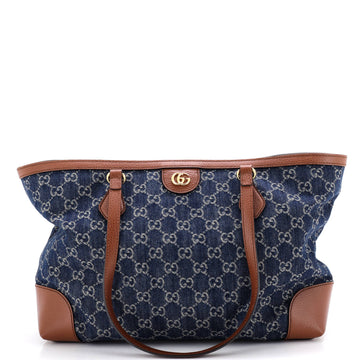 Gucci Ophidia Shopping Tote Gg Denim