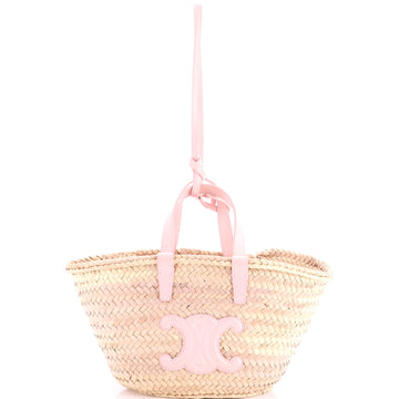 Celine Classic Panier Basket Tote Raffia