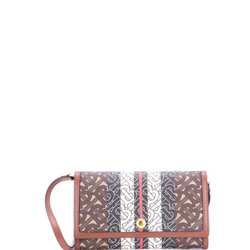 Burberry Tb Flap Bag E-Canvas Small
