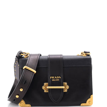 Prada Cahier Crossbody Bag Leather And