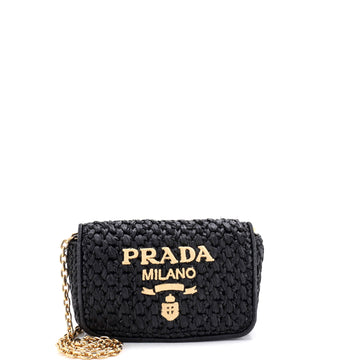 Prada Logo Chain Flap Shoulder Bag