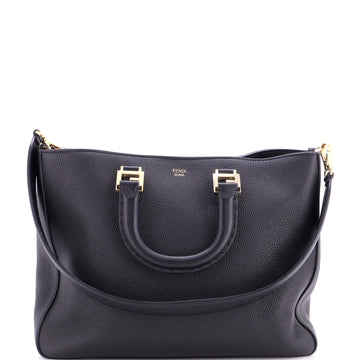 Fendi Selleria Ff Handle Tote Leather