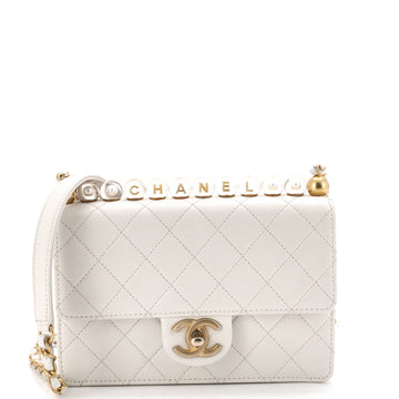Chanel Chic Pearls Flap Bag Quilted