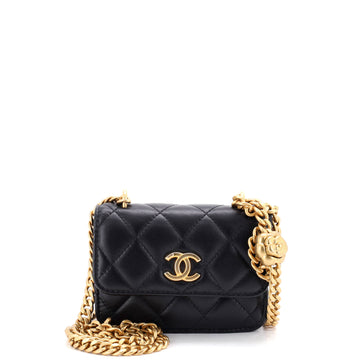 Chanel Sweet Camellia Flap Clutch With