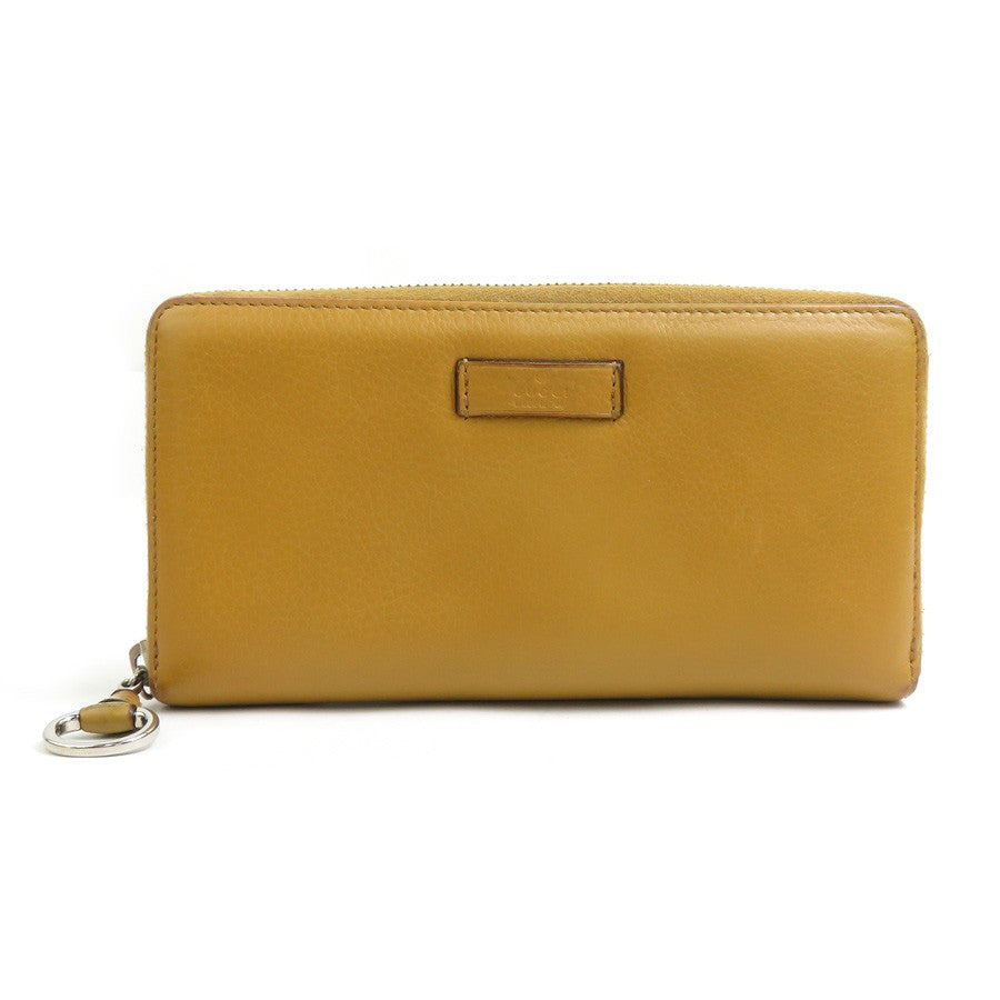Gucci Zip Around Long Wallet Beige