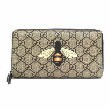 Gucci Gg Supreme Bee Zip Around