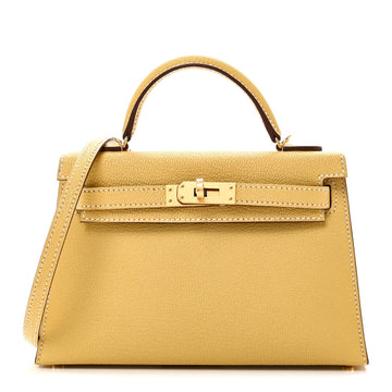 Hermes Chevre Mysore Mini Kelly Sellier
