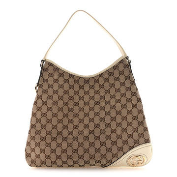 Gucci Medium New Britt Hobo Off White