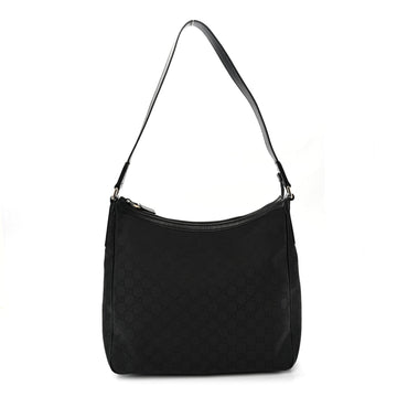 Gucci Canvas Shoulder Bag Black