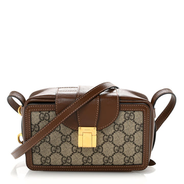 Gucci Gg Supreme Mini Clasp Bag Beige