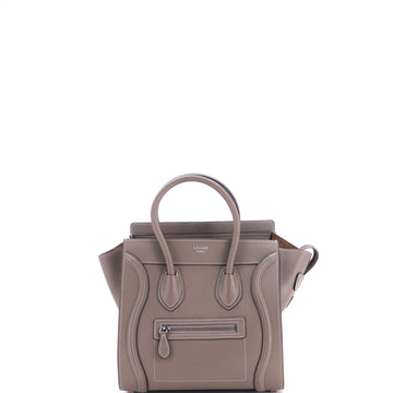 Celine Luggage Bag Grainy Leather Micro