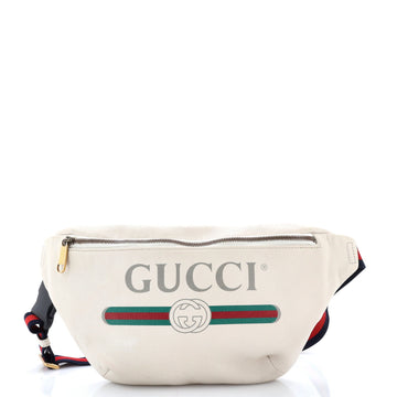 Gucci Logo Belt Bag Printed Leather