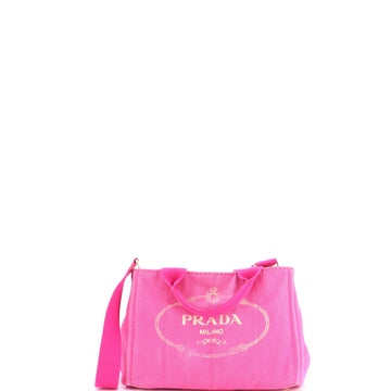 Prada Canapa Convertible Tote Canvas