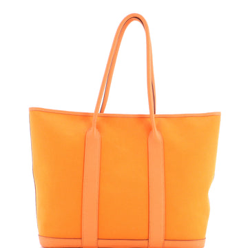 Hermes Garden Party Zip Tote Toile And