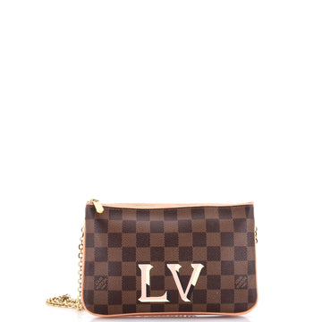Louis Vuitton Double Zip Pochette Damier