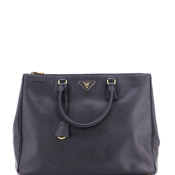 Prada Double Zip Lux Tote Saffiano