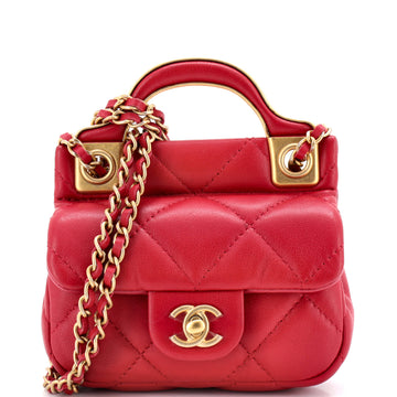 Chanel Lady Handle Flap Card Holder On