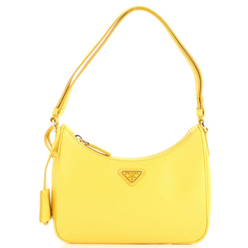 Prada Re-Edition Hobo Saffiano Leather