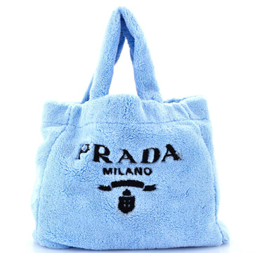 Prada Logo Tote Terry Cloth