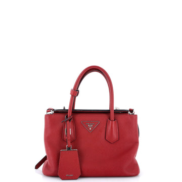 Prada Turnlock Cuir Twin Tote Saffiano