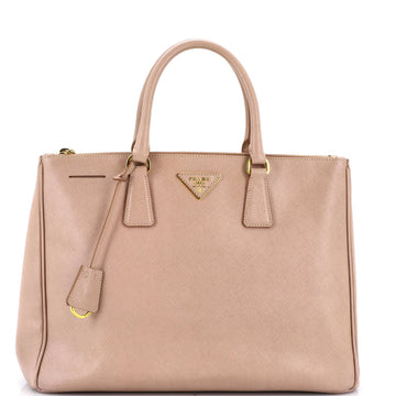 Prada Double Zip Lux Tote Saffiano