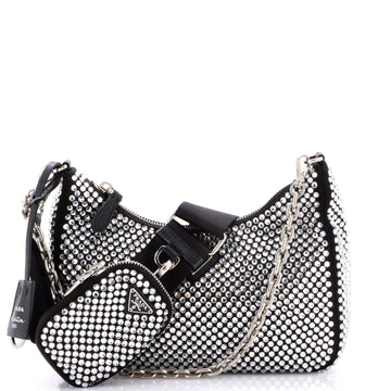 Prada Re-Edition Shoulder Bag Crystal
