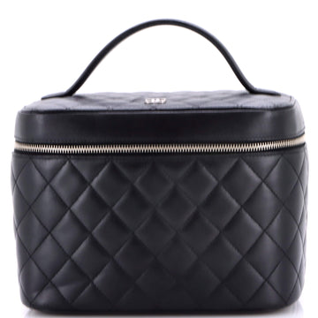 Chanel Cosmetic Case Quilted Lambskin