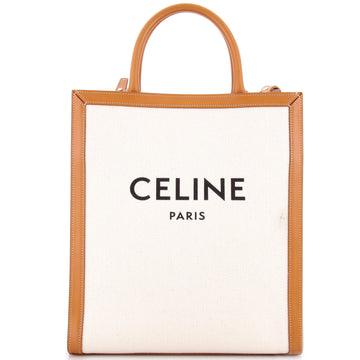Celine Vertical Cabas Tote Canvas With