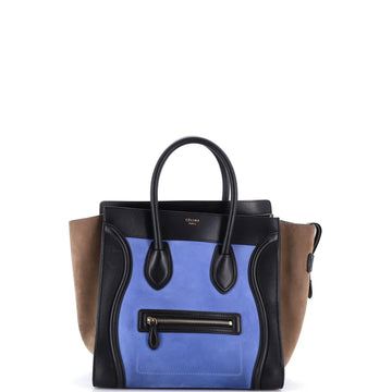 Celine Tricolor Luggage Bag Leather Mini