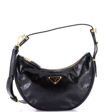 Prada Arque Half Moon Hobo Vernice
