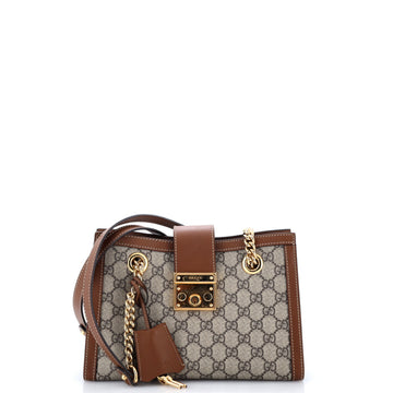 Gucci Padlock Chain Tote Gg Coated