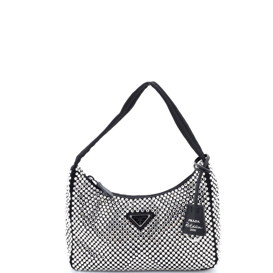 Prada Re-Edition Shoulder Bag Crystal