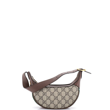 Gucci Ophidia Half Moon Bag Gg Coated