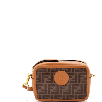 Fendi Ff Logo Stamp Camera Bag Zucca