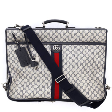 Gucci Savoy Web Garment Bag Gg Coated