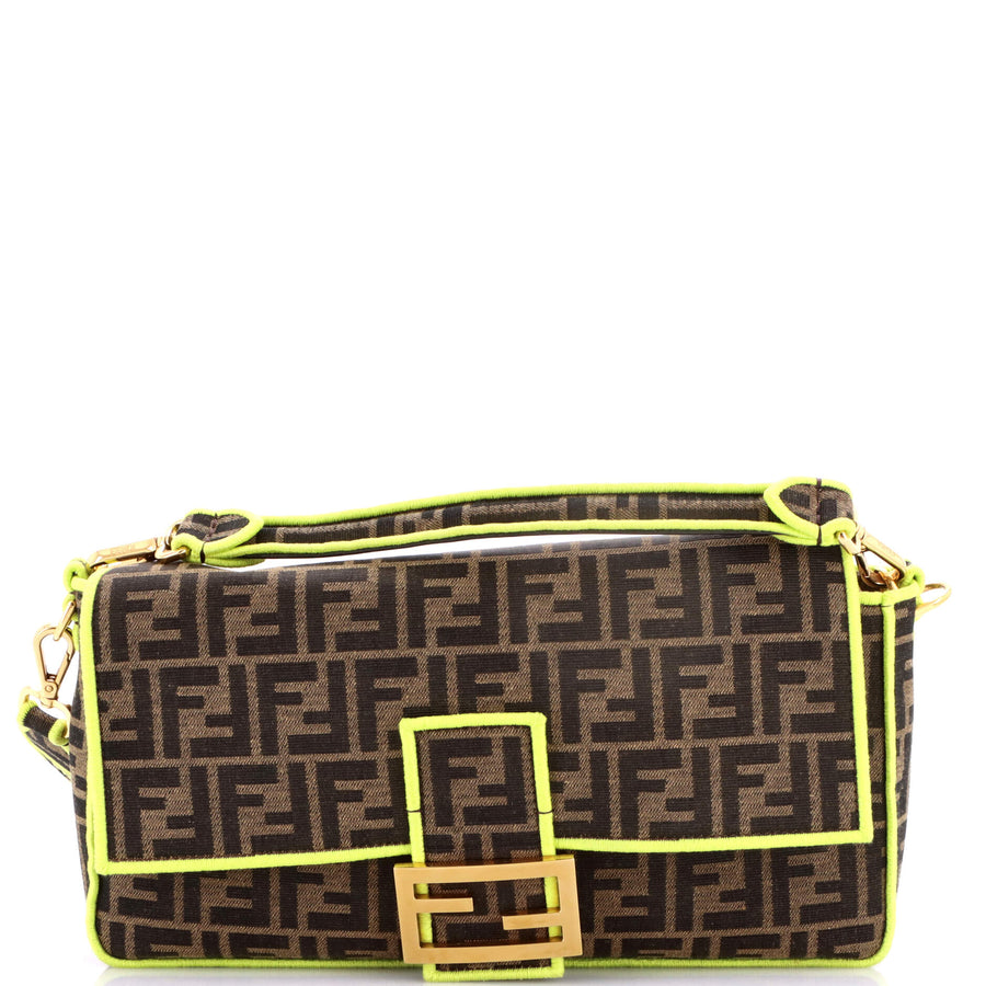 Fendi Baguette Nm Bag Zucca Canvas Large
