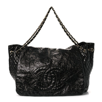 Chanel Vinyl Xxl Rock And Chain Flap