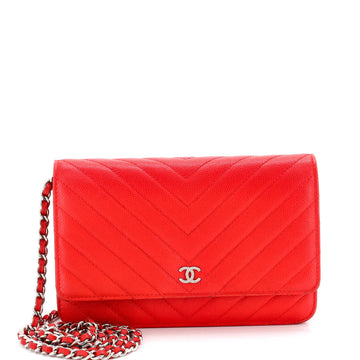 Chanel Wallet On Chain Chevron Caviar