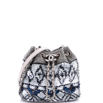 Chanel Cc Chain Drawstring Bucket Bag