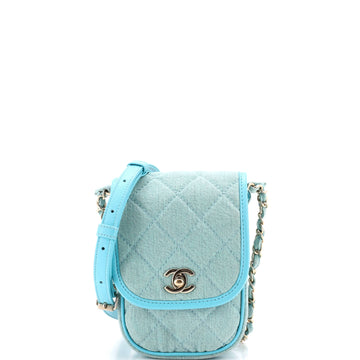 Chanel Flap Clutch With Chain Quilted