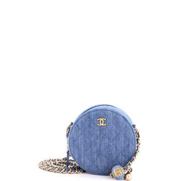 Chanel Pearl Crush Round Clutch With