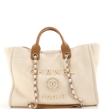 Chanel Deauville Tote Pearl Embellished