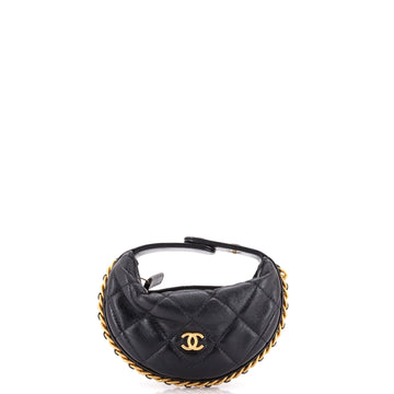 Chanel Chain Around Hobo Pouch Quilted